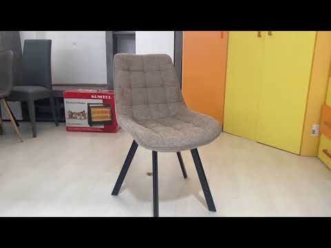 Sedia Soft imbottita colore tortora