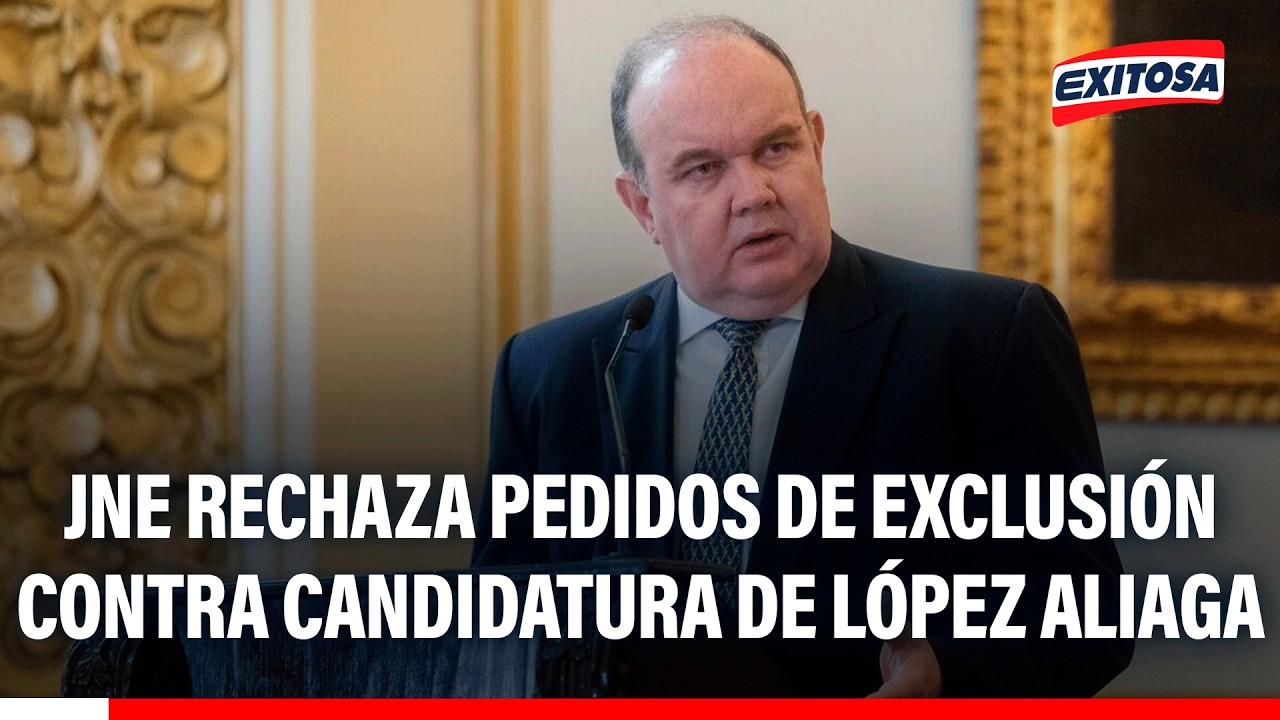 🔴🔵 JNE rechaza pedidos de exclusión contra candidatura de López Aliaga