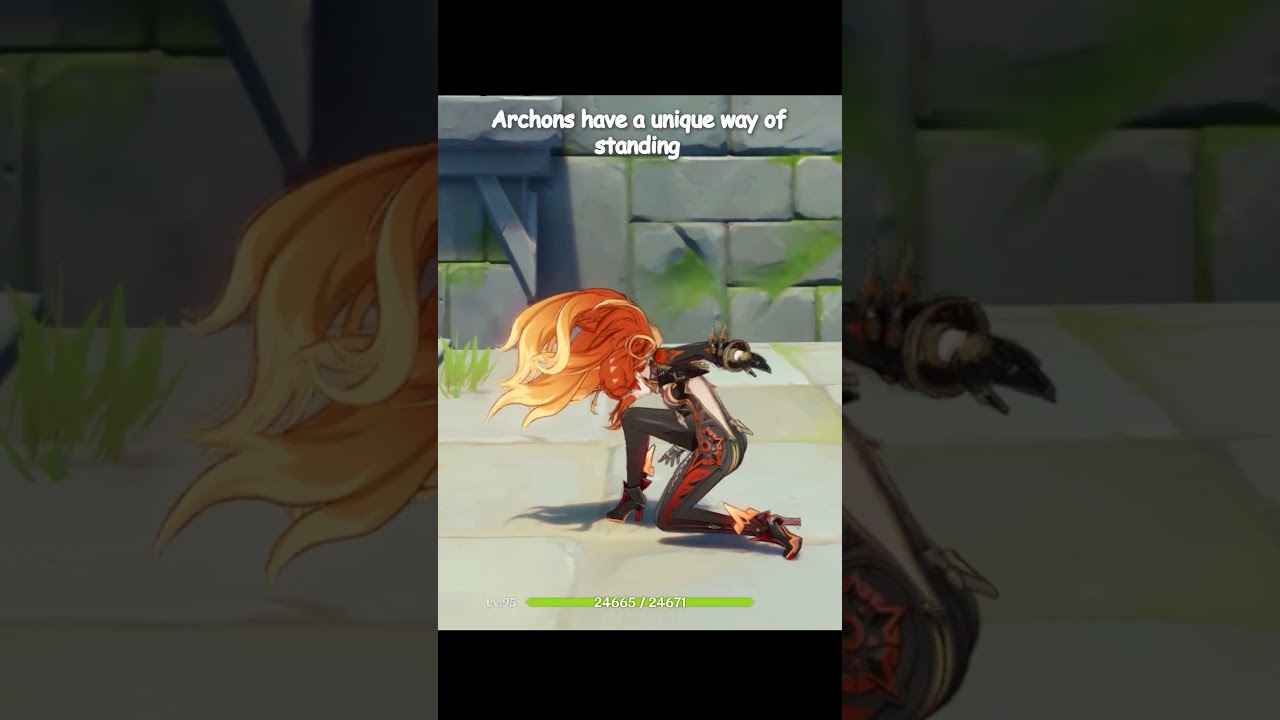 Archons Have a Unique Way of Standing #genshinimpact #hoyocreators