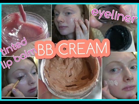 DIY BB cream, lip tint and gel eyeliner (natural)