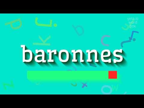 How to say "baronnes"! (High Quality Voices)