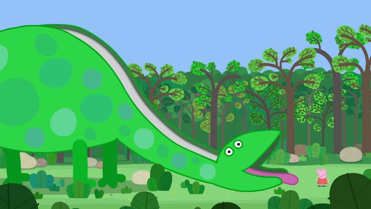 Peppa Pig Visits A Dinosaur Park!