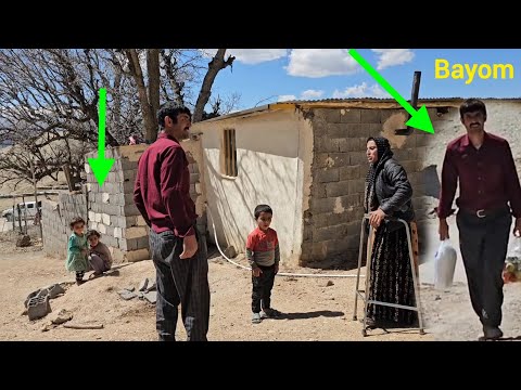 Agha Qurban's help to Afsaneh and his children in the mountains🙏👩‍🍼👨‍👩‍👧‍👧
