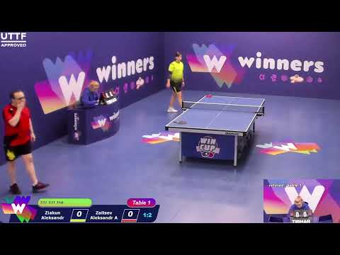 WINners CUP table 1 15.01 Ziakun Aleksandr - Zaitsev Aleksandr A 21:00