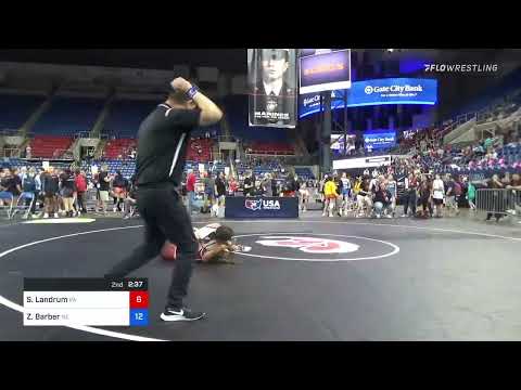 122 Lbs Round Of 128 - Sienna Landrum, Pennsylvania Vs Zoey Barber, Nebraska De72