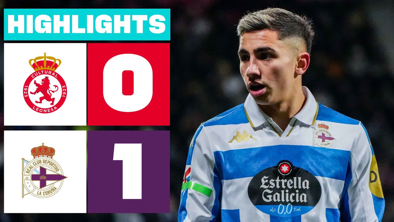 Cultural Leonesa vs Deportivo La Coruña Highlights