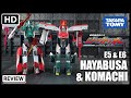 Takara Tomy Shinkalion Train Bots Green Red E5 HAYABUSA E6 KOMACHI