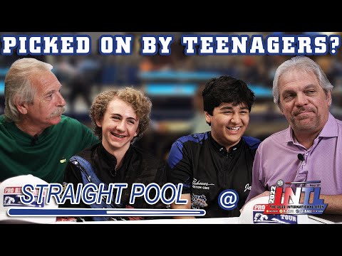 Kim and Reed Get Picked on by Teens - Straight Pool from the International Open