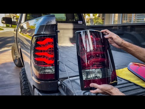 Best Aftermarket Tail Lights for Ram 1500 2500 3500 - Alpha Rex Red Smoke