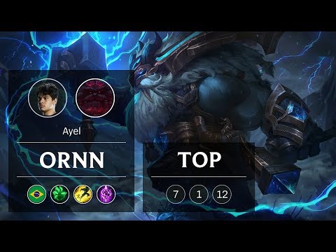 Ornn Top vs Akali - BR Challenger Patch 9.1
