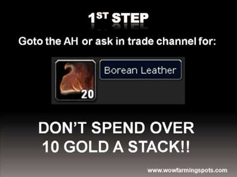 Easy Gold Making Secrets in WoW Wrath of the Lich King with Leatherworking