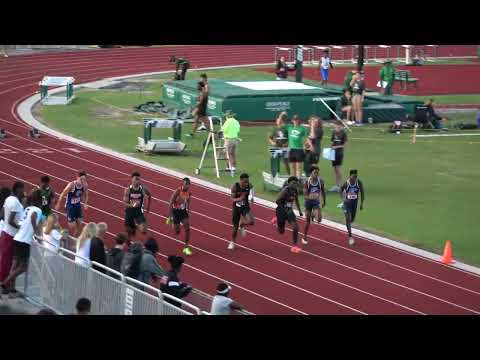 Boys 100 Meter Dash Finals - Heat 5 - FHSAA 4A District 3 @ Flagler Palm Coast