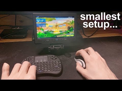 I Played Fortnite On The Smallest Gaming Setup Worlds Smallest - i played fortnite on the smallest gaming setup worlds smallest pinky imclips net
