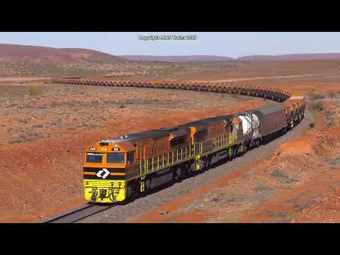 AUSTRALIA'S OUTBACK TRAINS TAKE ON THE WIRRAPPA S CURVES
