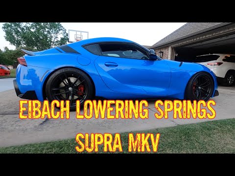 Supra MKV Eibach Lowering Springs