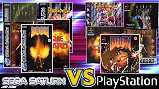 Sega Saturn V PS1 - Side-by-Side Comparison #segasaturn #playstation1 #emulator