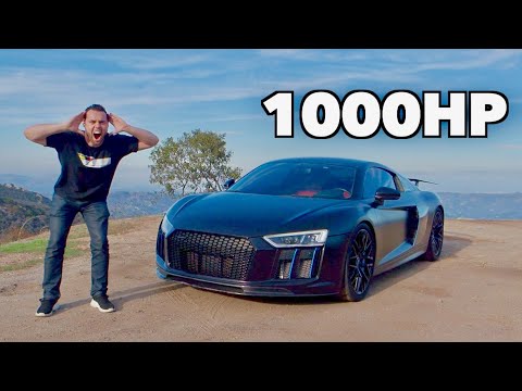 1000HP TWIN TURBO AUDI R8 REVIEW! *INSANE*