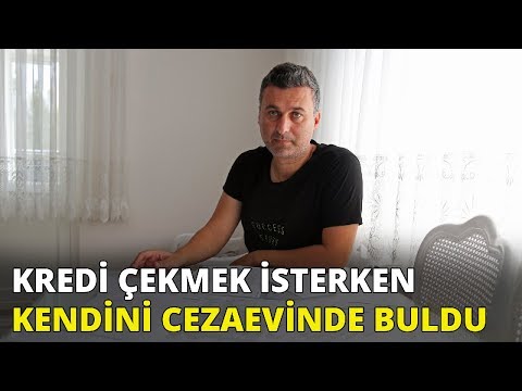 Kredi çekmek isterken kendini cezaevinde buldu!