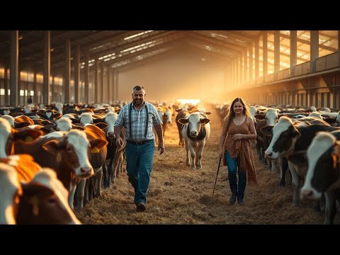 Amazing Modern Automatic Cow Farming Technology - Incredible Feeding, Milking and Cleaning Machines