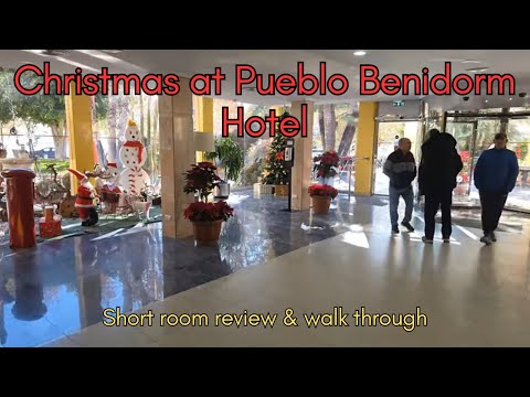 🎄 Christmas at Pueblo Benidorm Hotel | Room Tour & Festive Hotel Review 🇪🇸