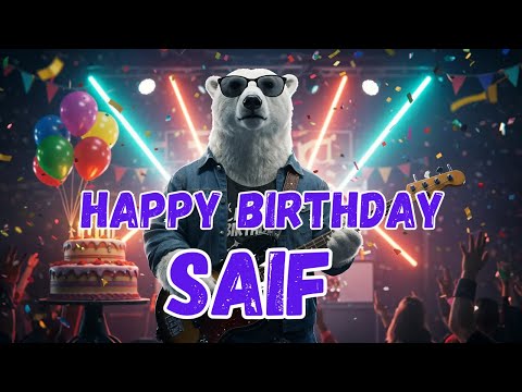 SAIF Happy Birthday Song - Happy Birthday to Saif