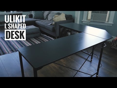 Ulikit l-shaped desk build