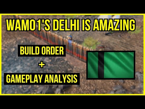 AOE4 | Delhi Hybrid Gameplay & Build Order Analysis | Wam01 vs Lucifron7 (Winter Championship)