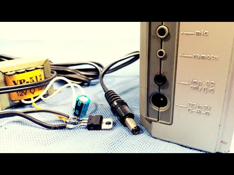 Let's build AC/DC Adapter for your CASSETTE PLAYER