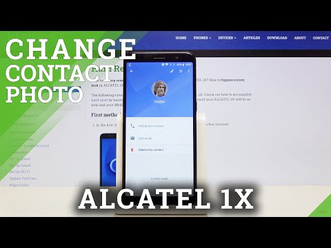 How to Add Photo to Contact in ALCATEL 1X - Personalize Contacts