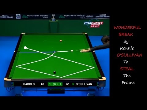 [MUST WATCH] WONDERFUL BREAK By Ronnie O'SULLIVAN To STEAL The Frame (HD)