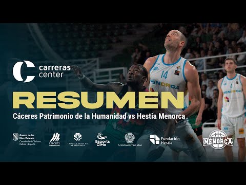 ⏯️ 𝐑𝐄𝐒𝐔𝐌𝐄𝐍 𝑪𝒂𝒓𝒓𝒆𝒓𝒂𝒔 𝑪𝒆𝒏𝒕𝒆𝒓 | 𝐉𝟐𝟓 𝐋𝐄𝐁 𝐎𝐫𝐨 𝟐𝟑/𝟐𝟒: Cáceres Patr. de la Humanidad 63-56 Hestia Menorca