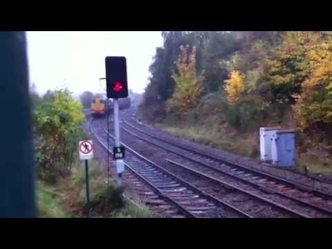 DRS class 20s number 20304 and 20302 leaving meadwhall for sheffield on RHTT working