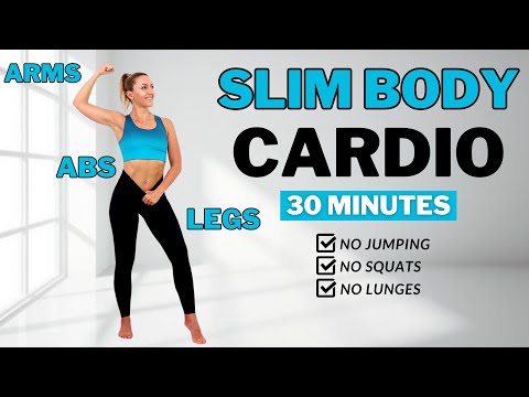 🔥Burn Arm + Leg + Belly Fat🔥30 Min Aerobics Workout🔥All Standing🔥No Squats/ No Lunges🔥No Repeat🔥