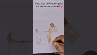 How to colour a Cute Goat.Full drawing tutorial of Cute Goat link in description box.