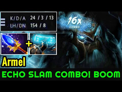 Armel [Earthshaker] Insane Echo Slam Combo WTF Plays 7.22 Dota 2