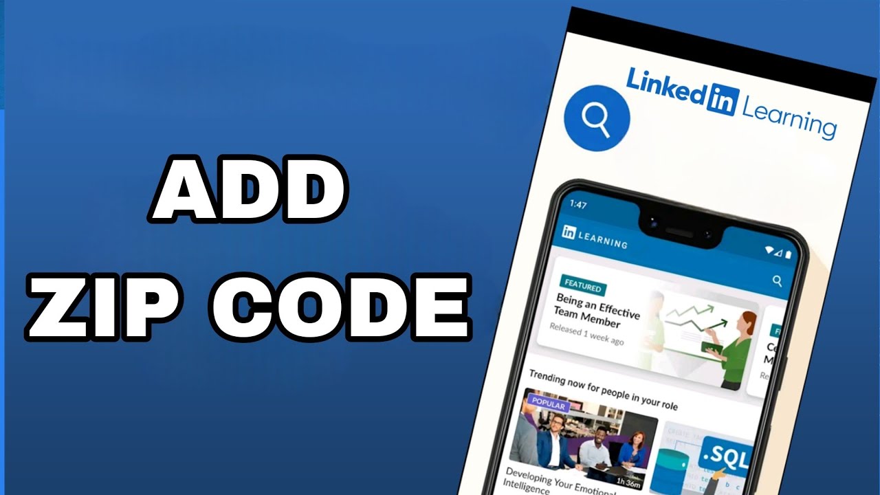 How To Add Zip Code On Linkedin Learning App