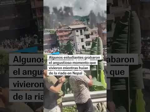 Pánico en un autobús escolar en Nepal #shorts