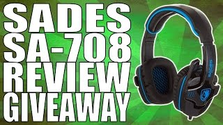 Video thumbnail for Sades Sa-708 Gaming Headset Review + Mic Test And Giveaway (CLOSED) by Navelow