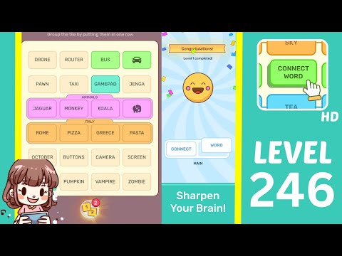 Connect Word Level 246 Answers Walkthrough - YouTube