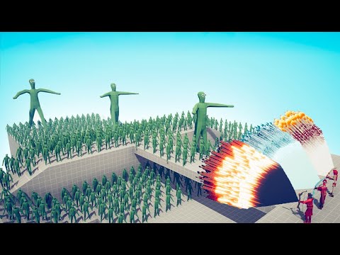 100x ZOMBIE + GIANT vs 3x EVERY GOD - TABS | Totally Accurate Battle Simulator 2023