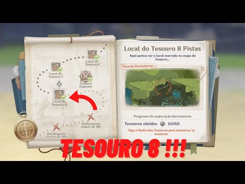 Local do Tesouro 8 / Toca de Stormterror - Genshin Impact