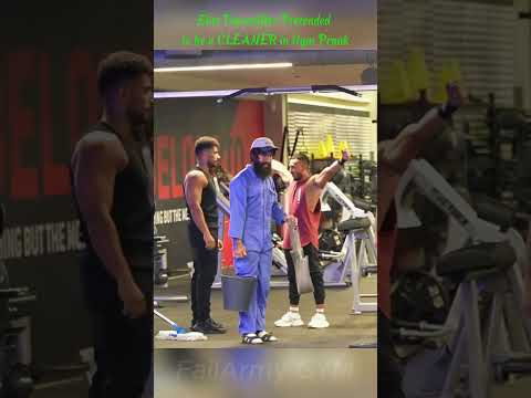 BEST REACTIONS with 32KG MOP - Elite Powerlifter Pretended to be a CLEANER in Gym Prank 32 #anatoly