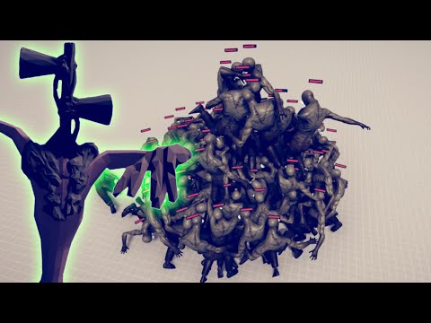 SIREN HEAD vs 100x ZOMBIE🧟 -  Totally Accurate Battle Simulator TABS
