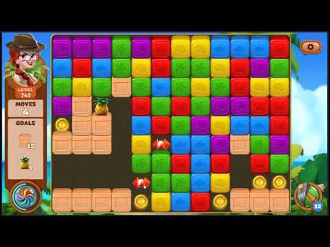 Lost Island Blast Adventure Level 745 - NO BOOSTERS 🏝️ | SKILLGAMING ✔️