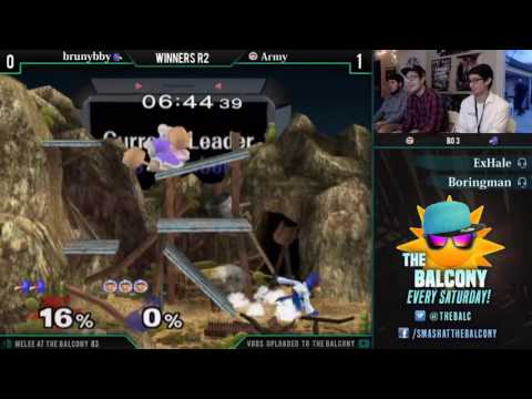 Melee @ the Balcony 83 - Winners R2 ft. Army (Ice Climbers) VS burnybby (Falco)