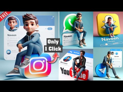 How to Create New Trending Social media Animation character Profile Picture