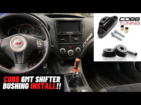 COBB SHIFTER BUSHING INSTALL SUBARU STI!!