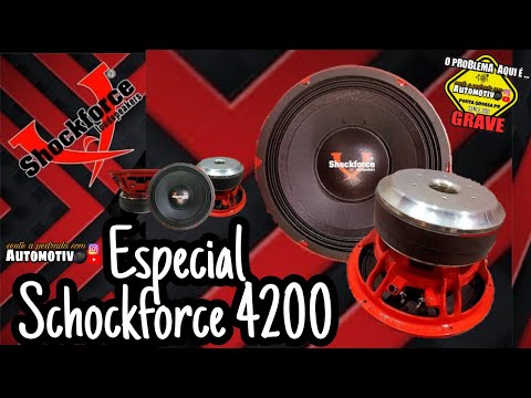ESPECIAL ALTO FALANTE SCHOCKFORCE SF4200/SENTE A PEDRADA SOM AUTOMOTIVO