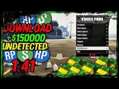 GTA 5 PC Online 1.41 BEST MOD MENU (Money and Rank)  Kn00x Menu